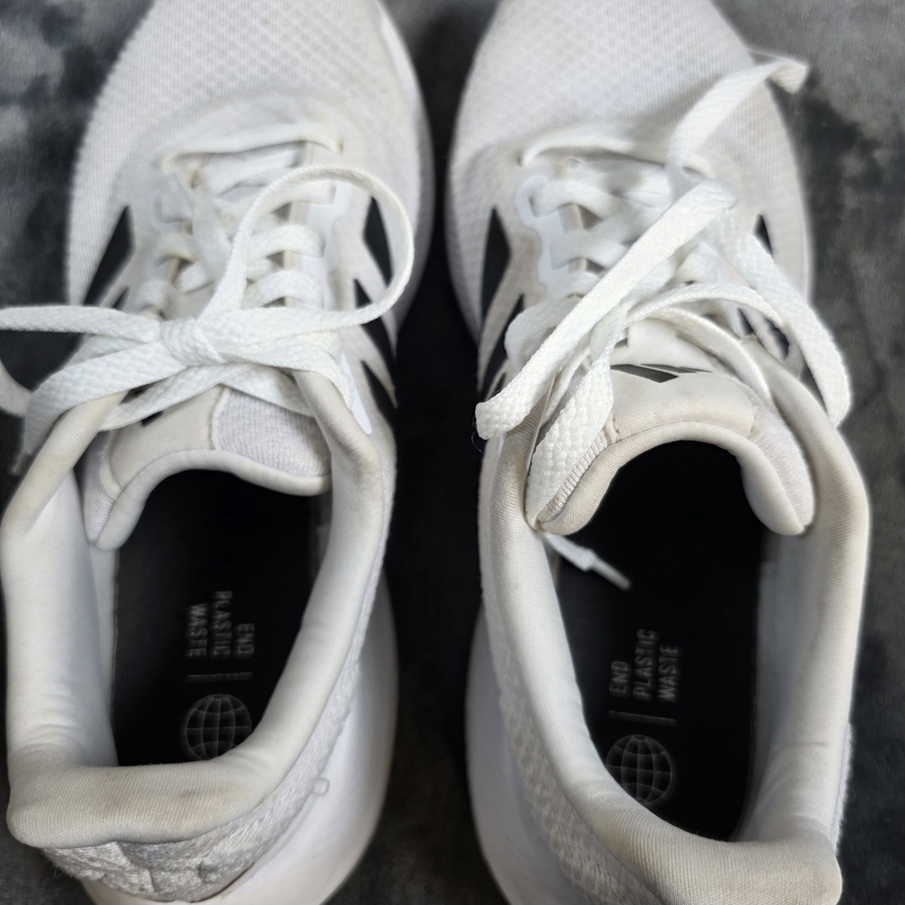 Adidas Runfalcon 3 Womens Size 8.5 White Black Athletic Running Shoes Sneakers - Picture 10 of 10